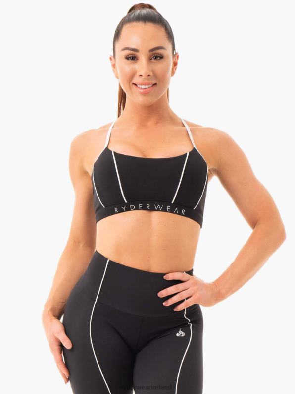 Ryderwear Glow Sports Bra Black Women Clothing 4Z2T467