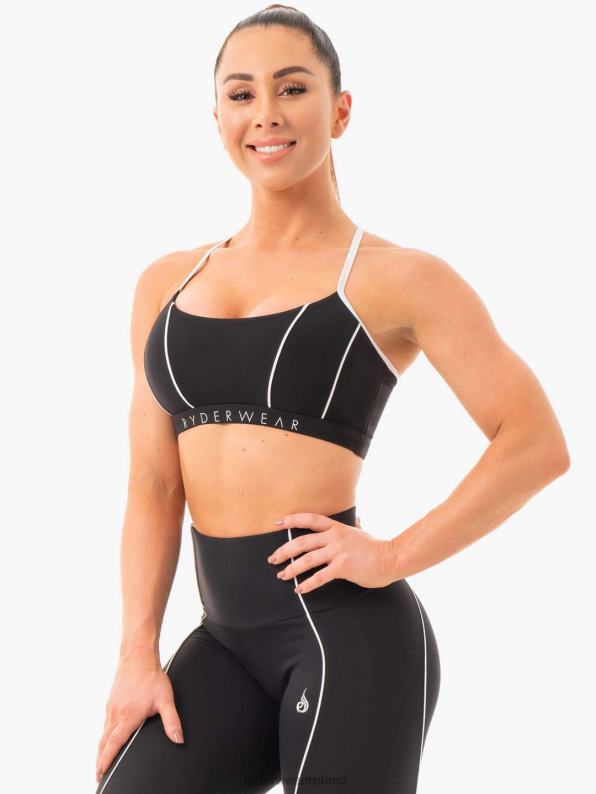 Ryderwear Glow Sports Bra Black Women Clothing 4Z2T467
