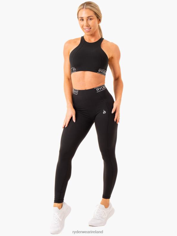 Ryderwear Level Up High Impact Sports Bra Black Women Clothing 4Z2T292
