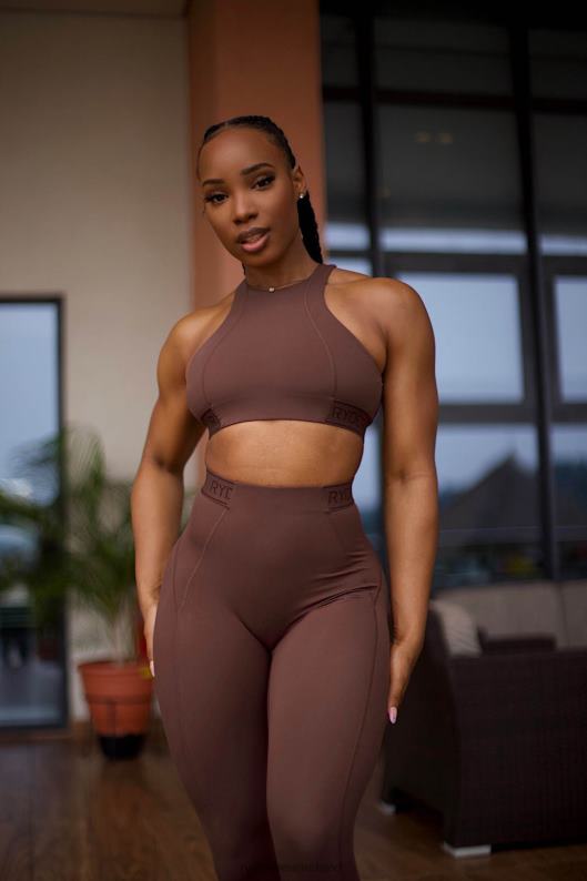 Ryderwear Level Up High Impact Sports Bra Chocolate Women Clothing 4Z2T289