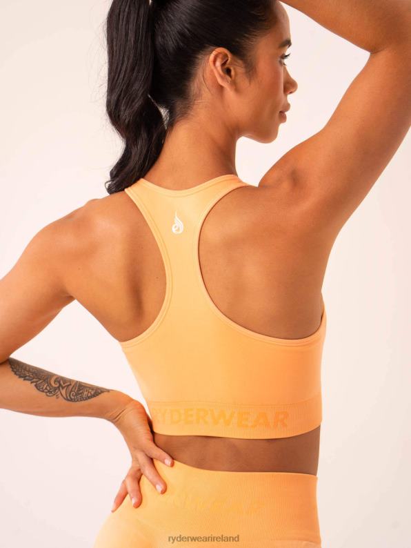 Ryderwear Lift Seamless High Neck Sports Bra Mango Women Clothing 4Z2T187