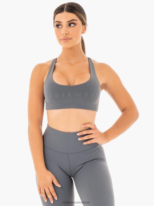 Ryderwear Motion Sports Bra Charcoal Women Clothing 4Z2T449