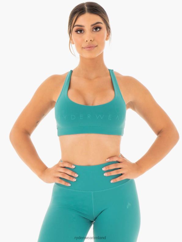 Ryderwear Motion Sports Bra Teal Women Clothing 4Z2T451