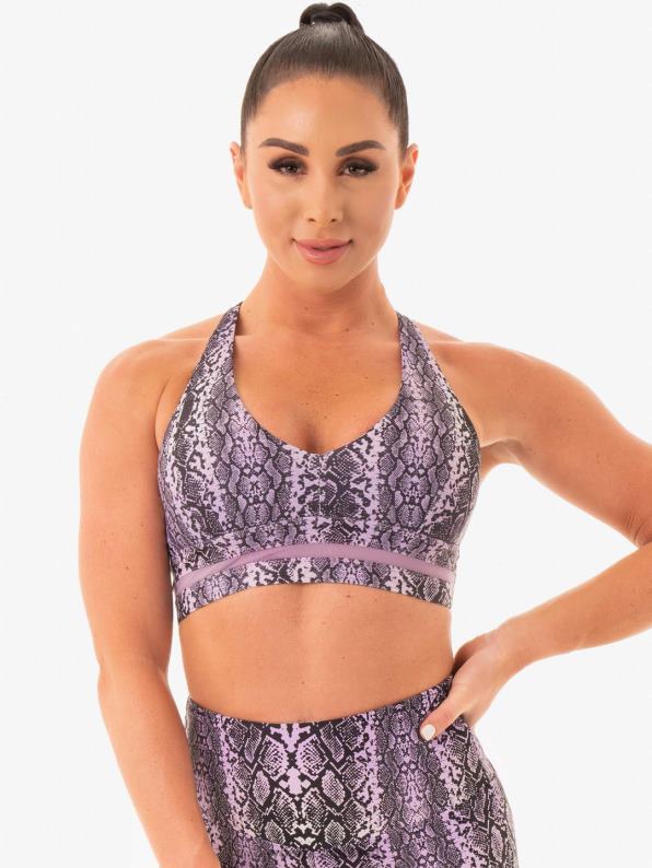 Ryderwear Nem X Rw Sports Bra Purple Snake Women Clothing 4Z2T498