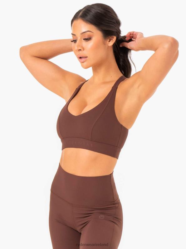Ryderwear Nkd Align Sports Bra Chocolate Women Clothing 4Z2T379
