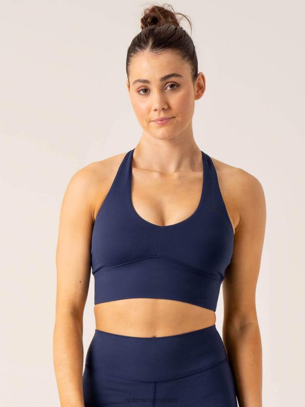Ryderwear Nkd Arch Halter Sports Bra Navy Women Clothing 4Z2T237