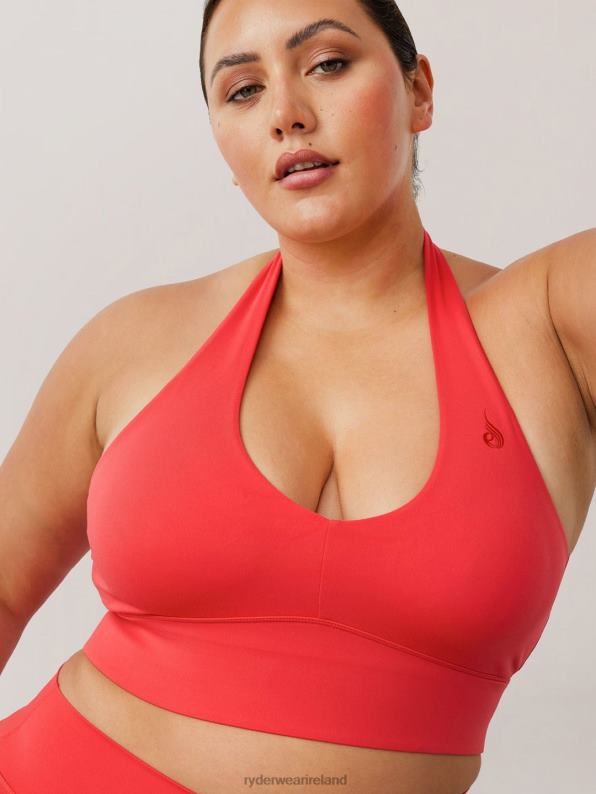 Ryderwear Nkd Arch Halter Sports Bra Red Women Clothing 4Z2T235