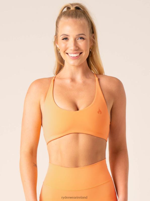 Ryderwear Nkd Embody Sports Crop Orange Sherbet Women Clothing 4Z2T220