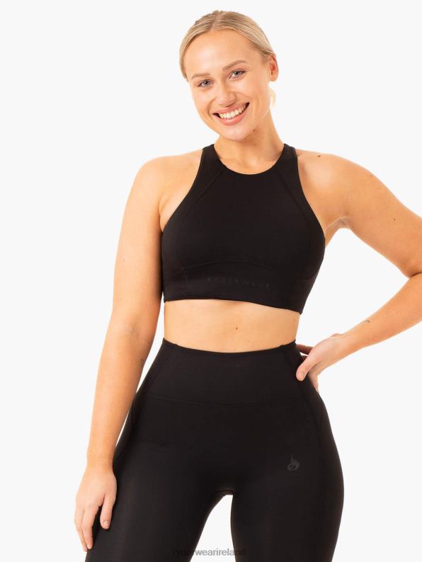 Ryderwear Nkd Frame Long Line Sports Bra Black Women Clothing 4Z2T306