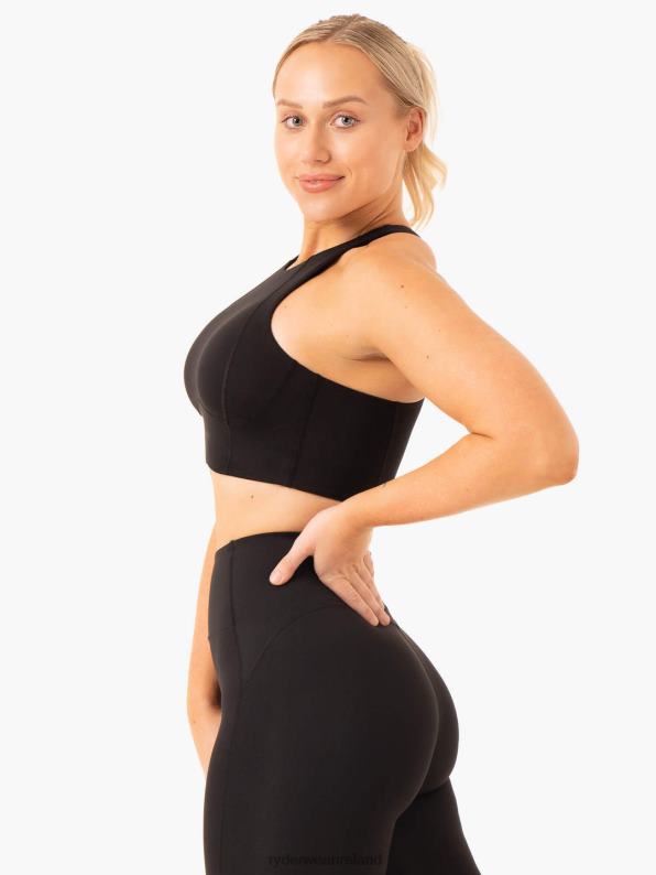 Ryderwear Nkd Frame Long Line Sports Bra Black Women Clothing 4Z2T306
