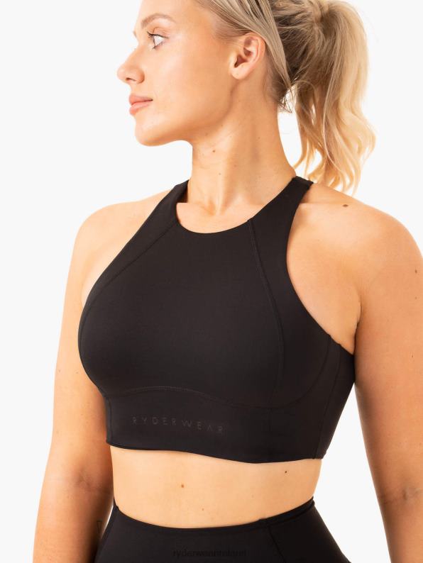 Ryderwear Nkd Frame Long Line Sports Bra Black Women Clothing 4Z2T306