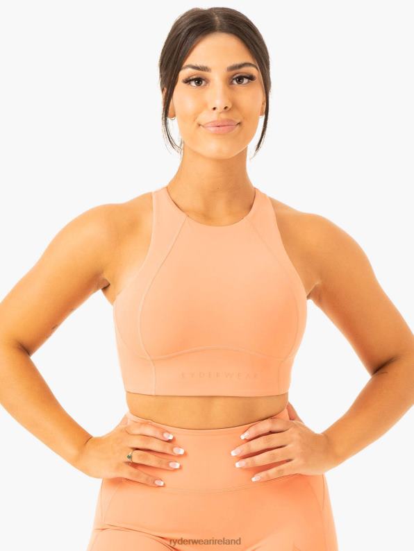 Ryderwear Nkd Frame Long Line Sports Bra Terracotta Women Clothing 4Z2T305