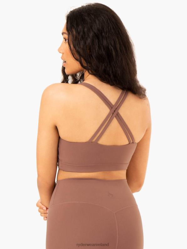 Ryderwear Nkd Refine Sports Bra Mocha Women Clothing 4Z2T342