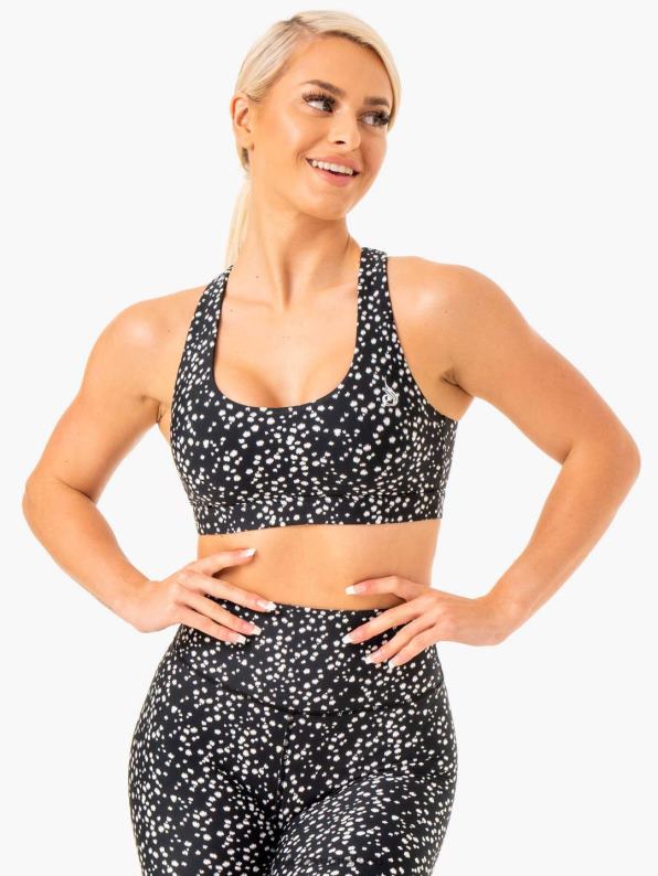 Ryderwear Reform Sports Bra Black Speckle Women Clothing 4Z2T391