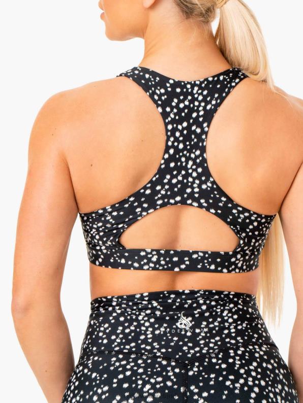 Ryderwear Reform Sports Bra Black Speckle Women Clothing 4Z2T391
