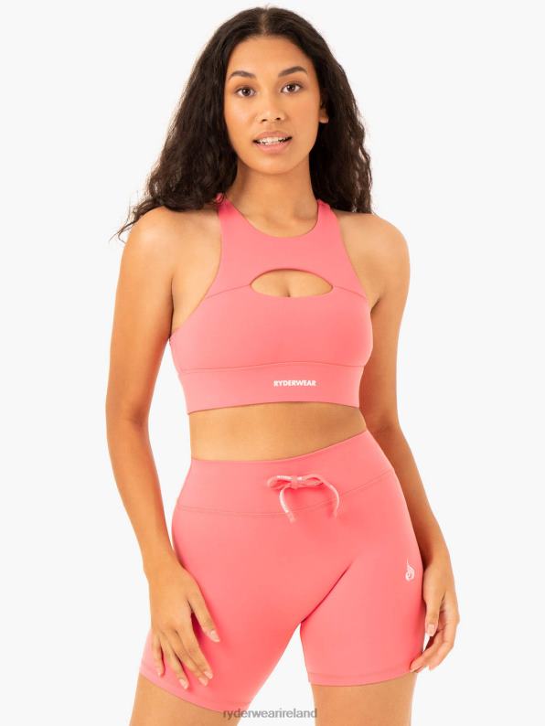 Ryderwear Replay Cut Out Sports Bra Coral Women Clothing 4Z2T354