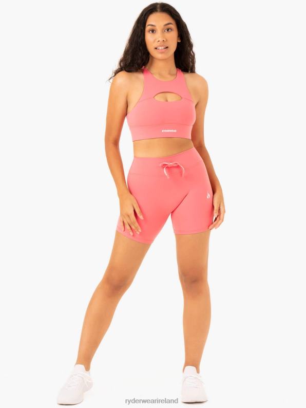 Ryderwear Replay Cut Out Sports Bra Coral Women Clothing 4Z2T354