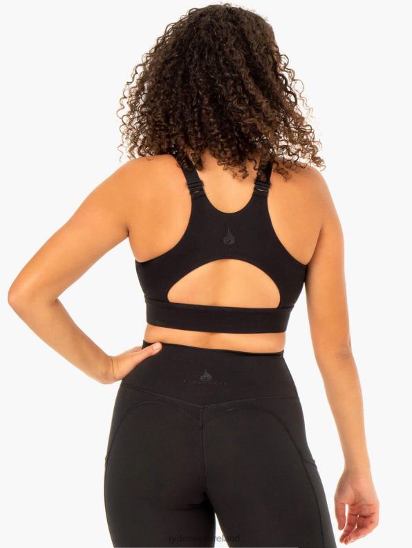 Ryderwear Reset High Impact Sports Bra Black Women Clothing 4Z2T365