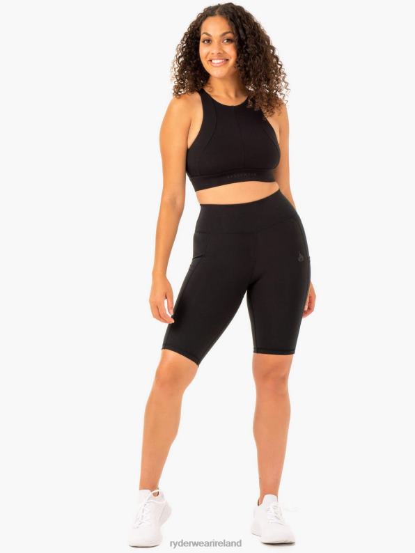 Ryderwear Reset High Impact Sports Bra Black Women Clothing 4Z2T365