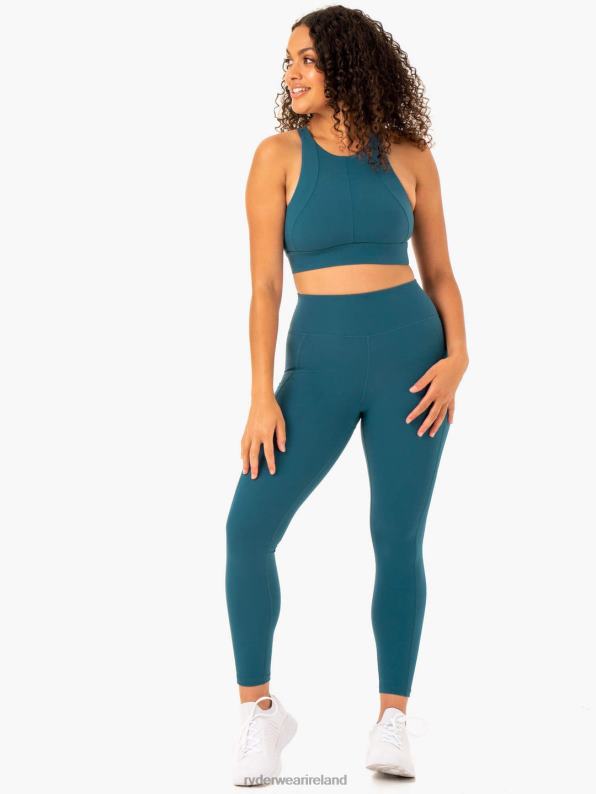 Ryderwear Reset High Impact Sports Bra Teal Women Clothing 4Z2T364
