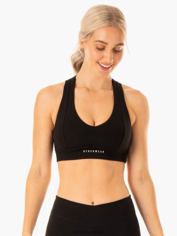 Ryderwear Revival Sports Bra Black Women Clothing 4Z2T335