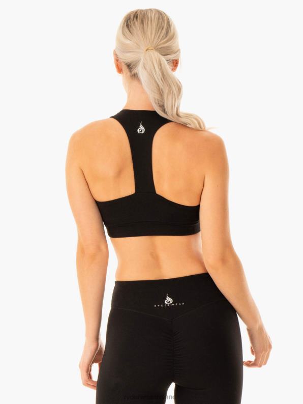 Ryderwear Revival Sports Bra Black Women Clothing 4Z2T335