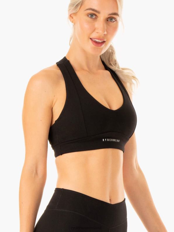 Ryderwear Revival Sports Bra Black Women Clothing 4Z2T335