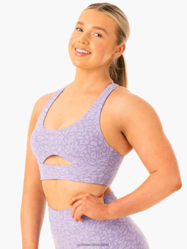 Ryderwear Rotation Sports Bra Iris Leopard Women Clothing 4Z2T309