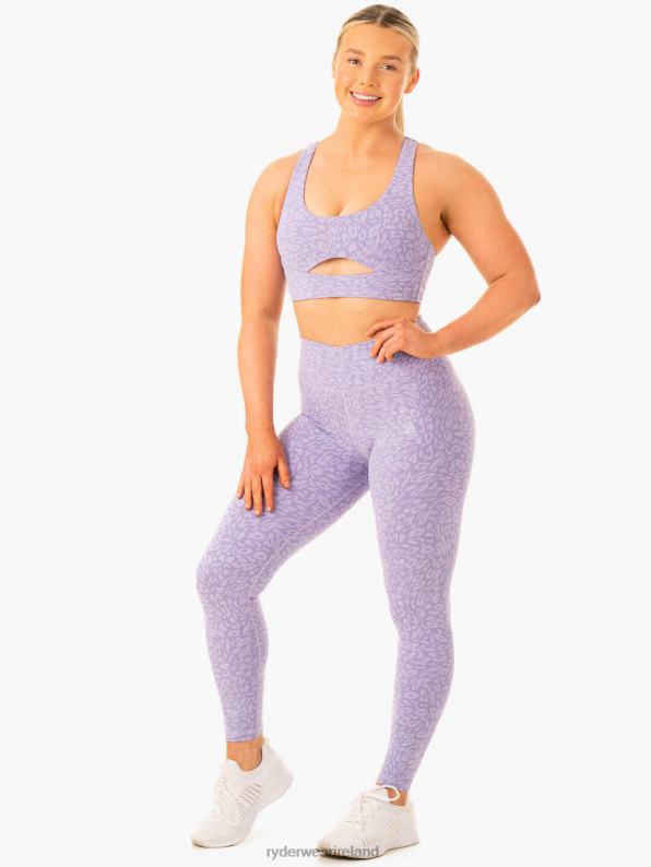 Ryderwear Rotation Sports Bra Iris Leopard Women Clothing 4Z2T309