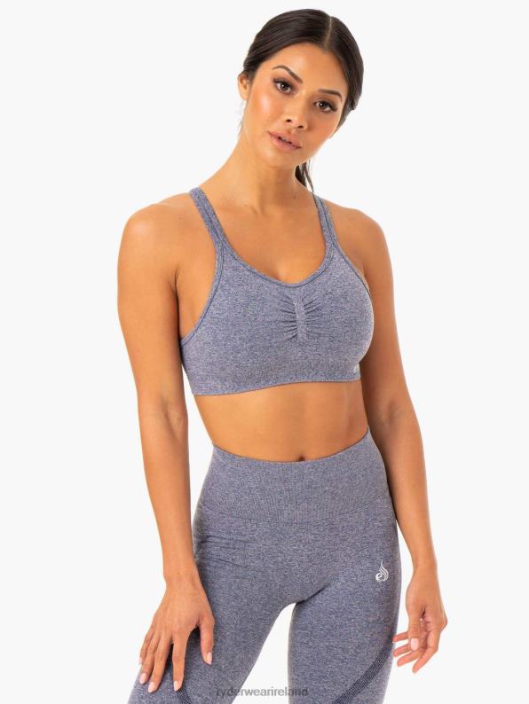 Ryderwear Sculpt Seamless Sports Bra Navy Marl Women Clothing 4Z2T406