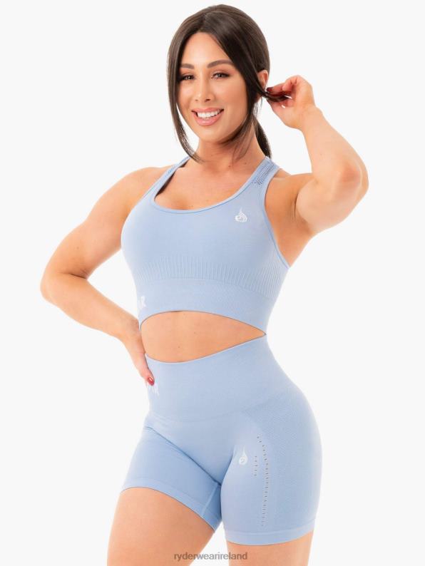 Ryderwear Seamless Staples Sports Bra Denim Blue Marl Women Clothing 4Z2T468