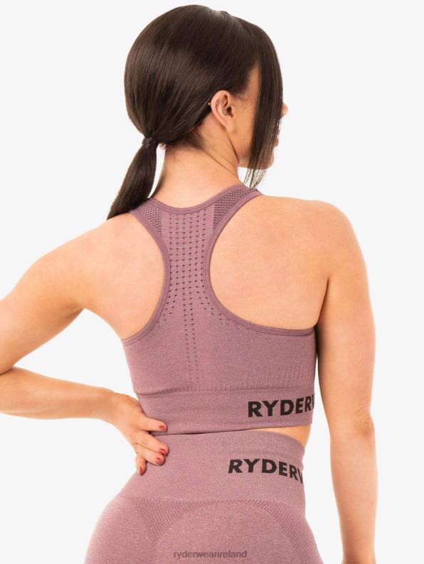 Ryderwear Seamless Staples Sports Bra Purple Marl Women Clothing 4Z2T488
