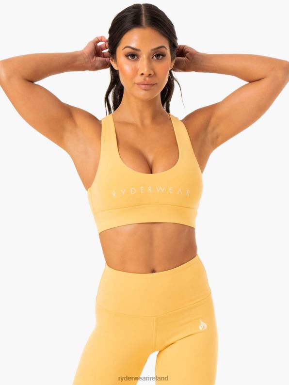 Ryderwear Staples Cross Over Sports Bra Mango Women Clothing 4Z2T386