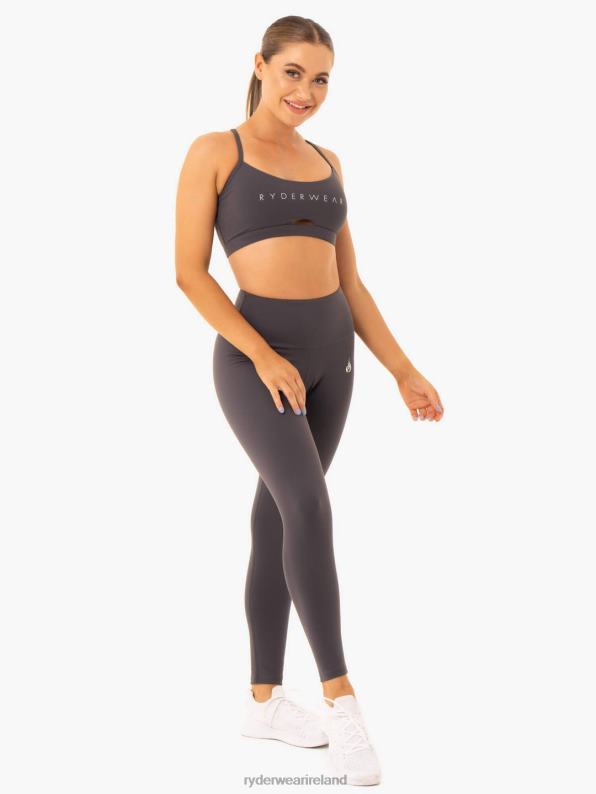 Ryderwear Staples Sports Bra Charcoal Women Clothing 4Z2T432