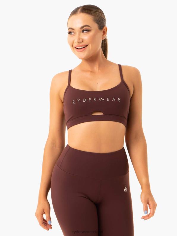 Ryderwear Staples Sports Bra Chocolate Women Clothing 4Z2T434