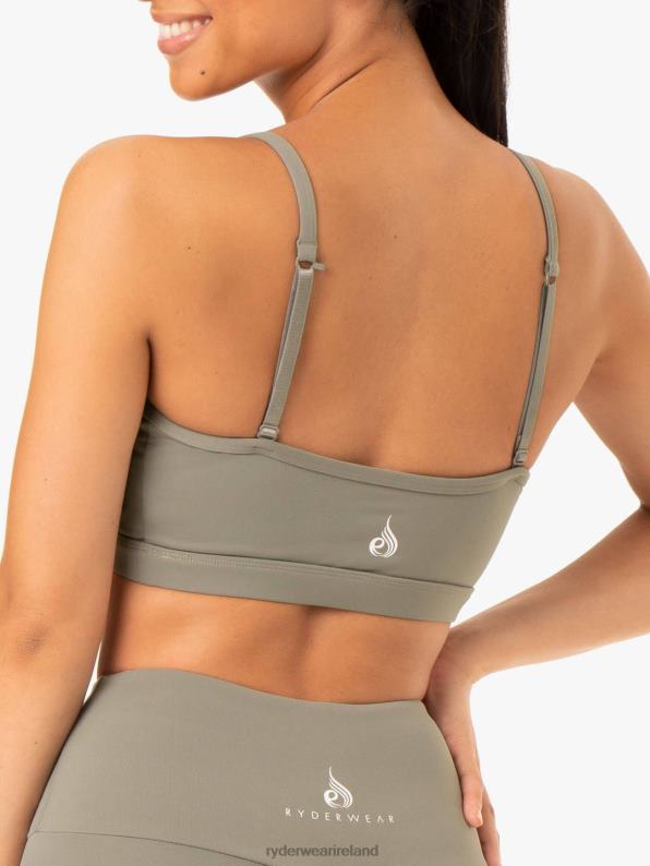 Ryderwear Staples Sports Bra Khaki Women Clothing 4Z2T433