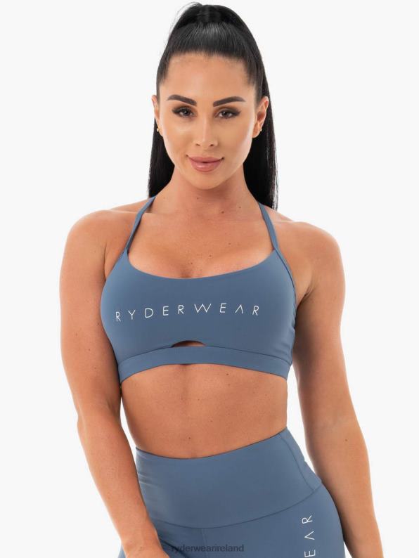 Ryderwear Staples Sports Bra Steel Blue Women Clothing 4Z2T499