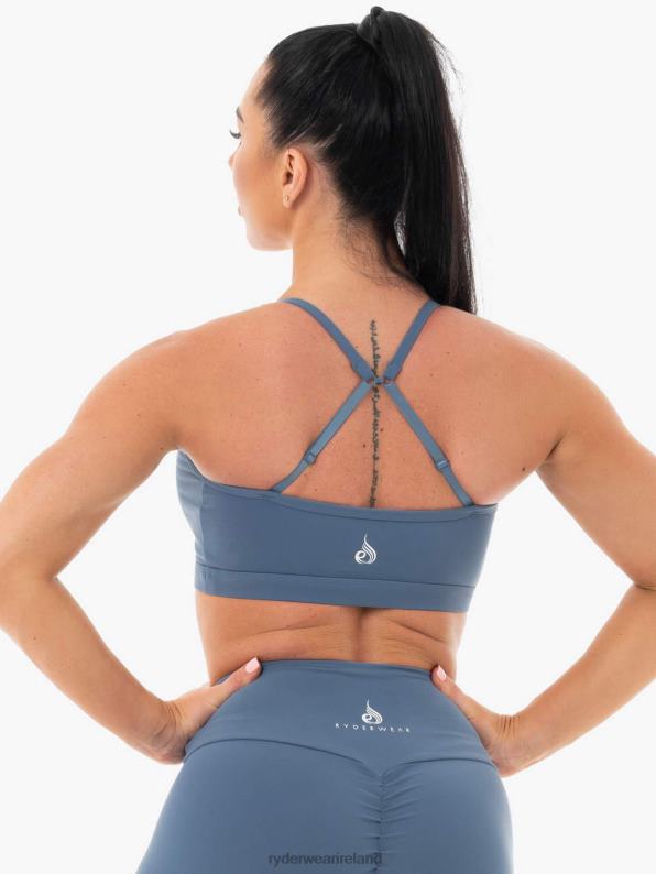 Ryderwear Staples Sports Bra Steel Blue Women Clothing 4Z2T499