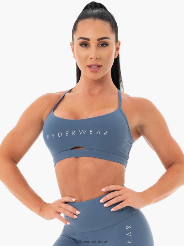 Ryderwear Staples Sports Bra Steel Blue Women Clothing 4Z2T499