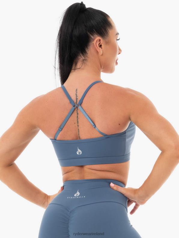 Ryderwear Staples Sports Bra Steel Blue Women Clothing 4Z2T499