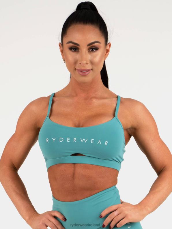 Ryderwear Staples Sports Bra Teal Women Clothing 4Z2T479