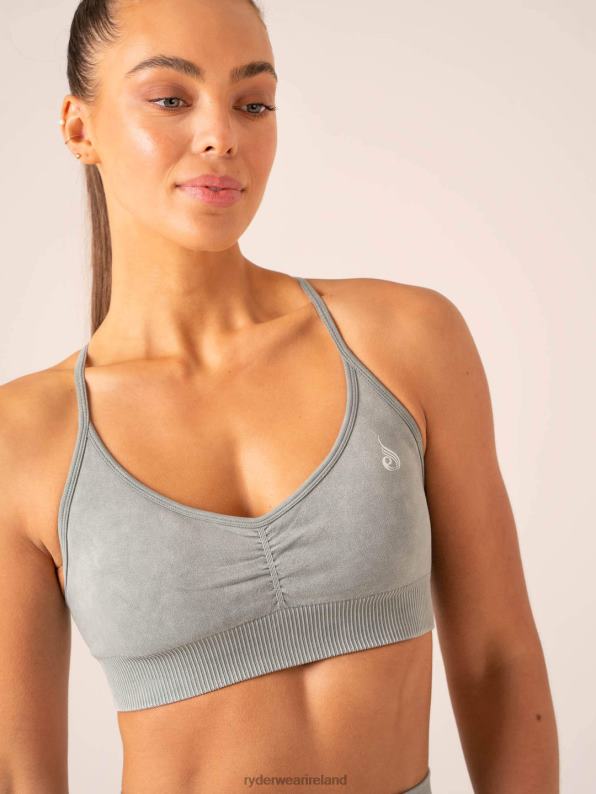 Ryderwear Stonewash Seamless Sports Bra Sage Stonewash Women Clothing 4Z2T195