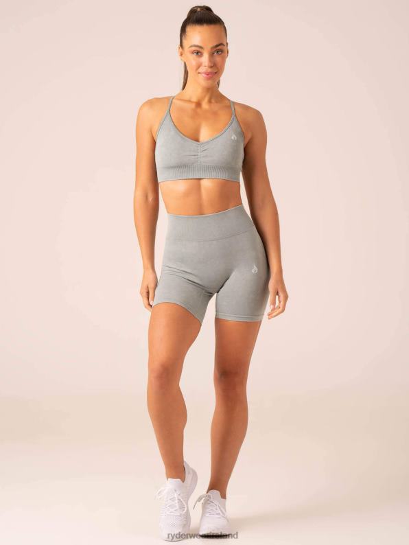 Ryderwear Stonewash Seamless Sports Bra Sage Stonewash Women Clothing 4Z2T195
