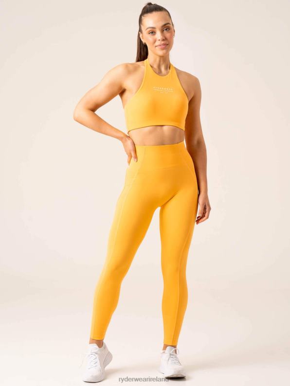 Ryderwear Stride Halter Sports Bra Honeycomb Women Clothing 4Z2T222
