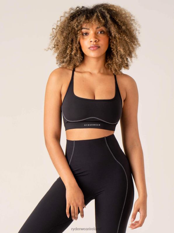 Ryderwear Stride Sports Bra Black Women Clothing 4Z2T231
