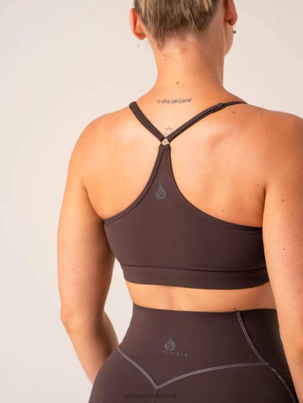 Ryderwear Stride Sports Bra Chocolate Women Clothing 4Z2T230