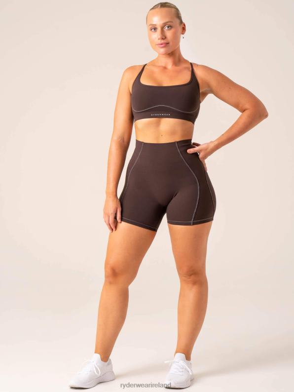 Ryderwear Stride Sports Bra Chocolate Women Clothing 4Z2T230
