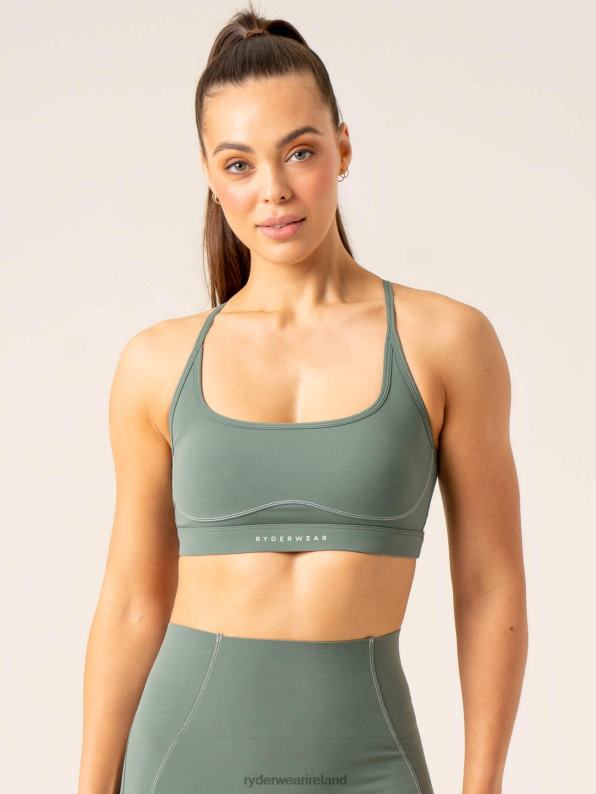 Ryderwear Stride Sports Bra Sage Women Clothing 4Z2T229