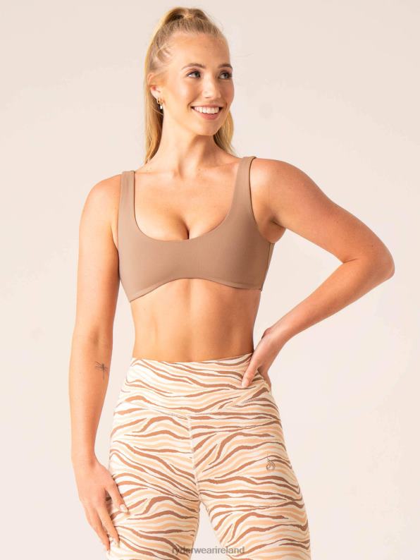 Ryderwear Unstoppable Lounge Bra Mocha Women Clothing 4Z2T249