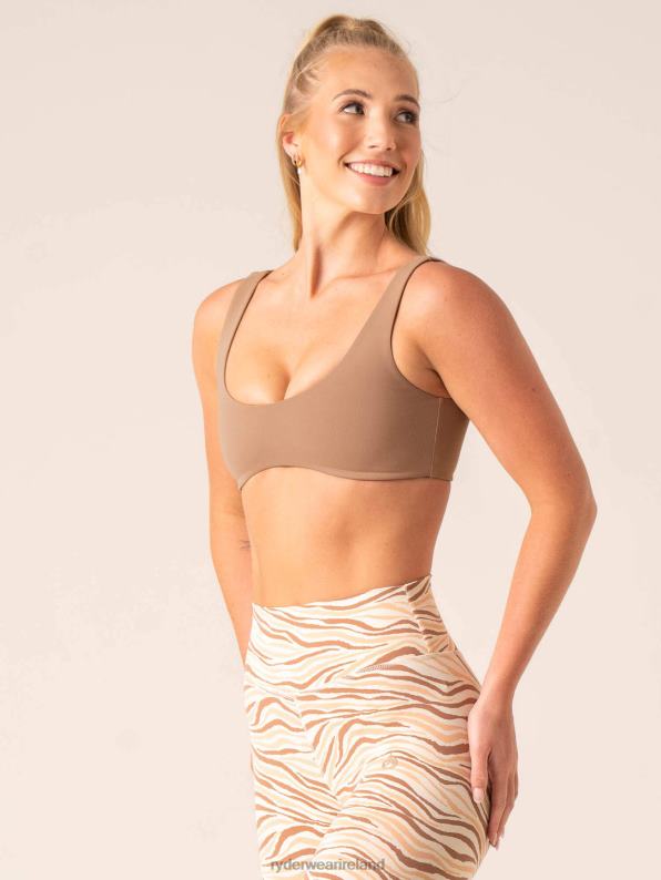 Ryderwear Unstoppable Lounge Bra Mocha Women Clothing 4Z2T249